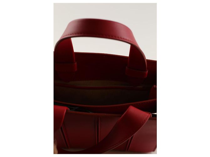 Max Mara Whitney Red Leather Shoulder Bag - view 5