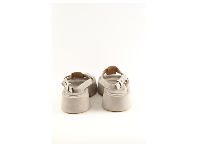 JW Anderson Graue Leder-Mules - Ansicht 5