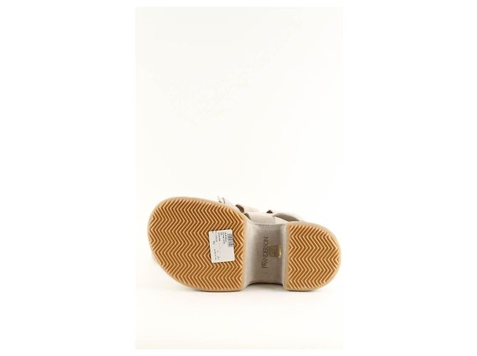 JW Anderson Graue Leder-Mules - Ansicht 6