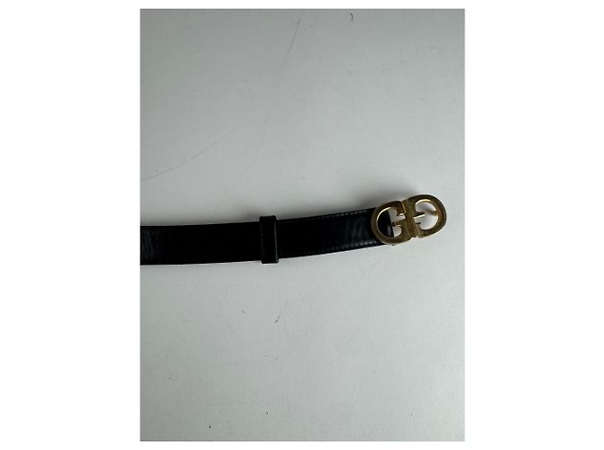 Vintage Gucci Ledergürtel Schwarz - Ansicht 8