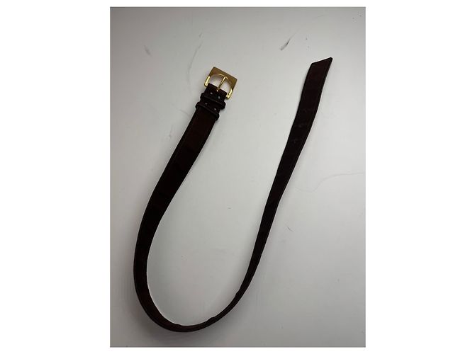 Vintage Yves Saint Laurent Wildledergürtel braun - Ansicht 9