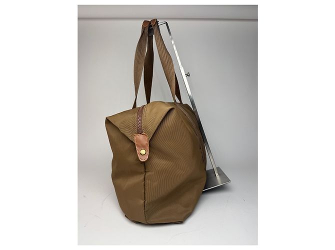 Vintage Courreges Paris Reisetasche aus Polyester khaki braun - Ansicht 7