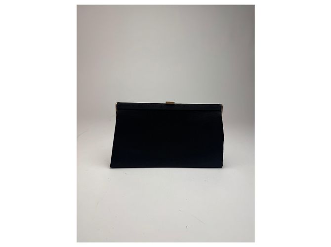 Clutch Vintage Loewe Madrid Anni 70 Nero - vista 12