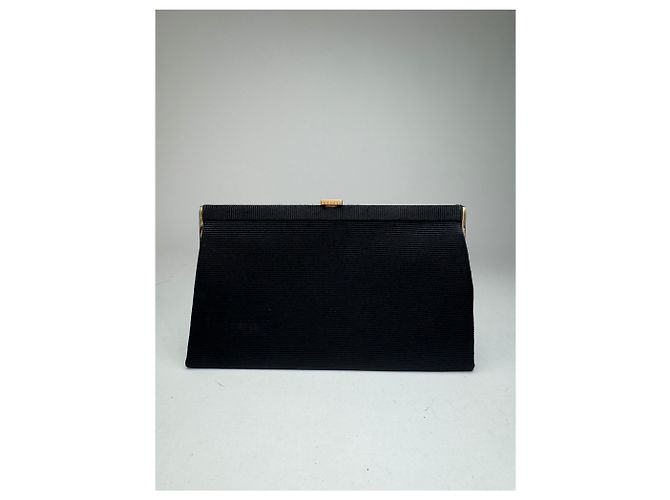 Clutch Vintage Loewe Madrid Anni 70 Nero - vista 2