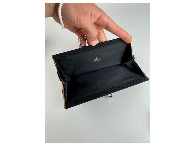 Clutch Vintage Loewe Madrid Anni 70 Nero - vista 5