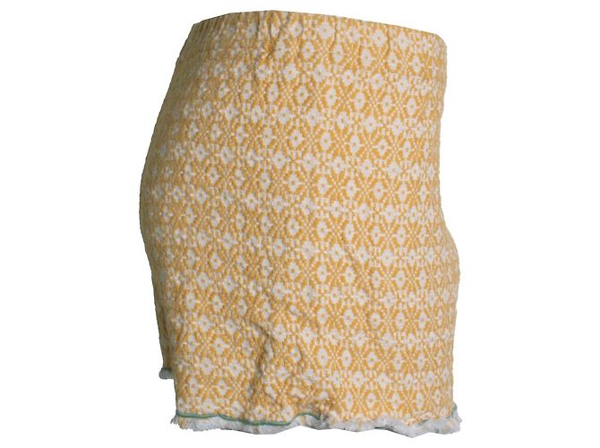 Autre Marque Jacquard gestrickte Shorts Nina Leuca Gelb - Ansicht 4