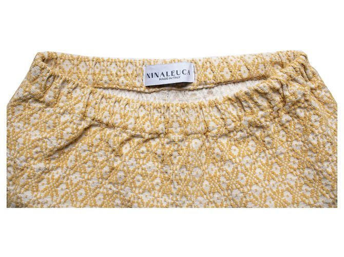 Autre Marque Jacquard gestrickte Shorts Nina Leuca Gelb - Ansicht 6