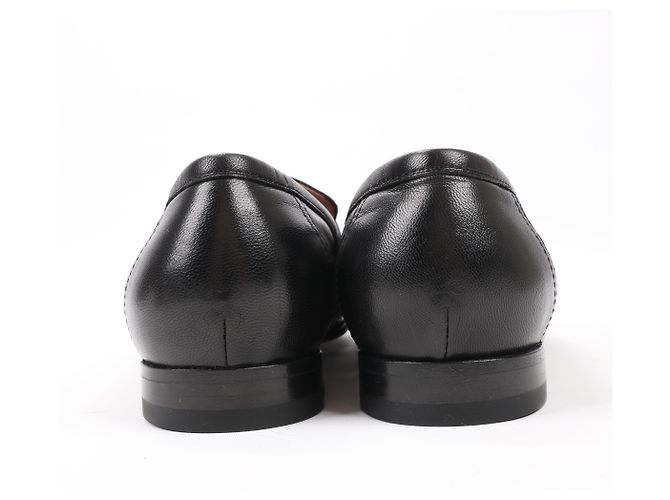 Hermès HERMES Paris Leder Slipper in Schwarz, Größe 38,5 EU - Ansicht 6