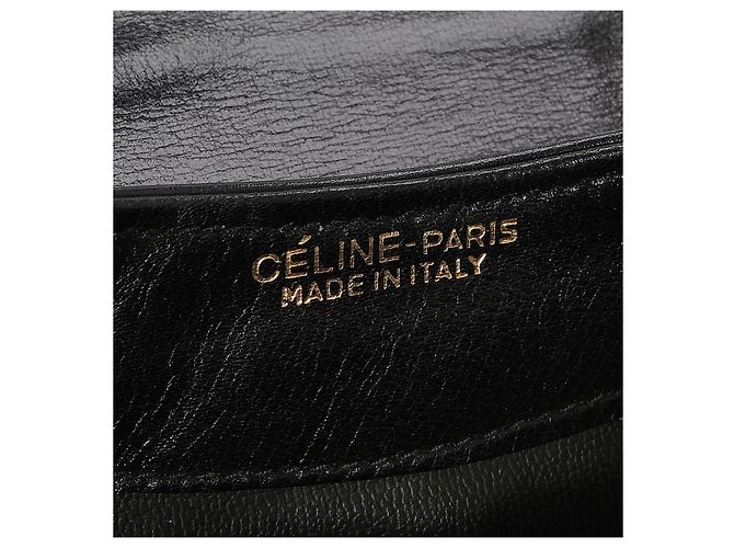 Borsa Céline in tela monogramma e pelle nera Nero - vista 8