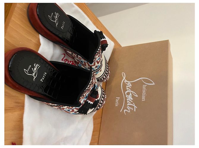 mocassini Christian Louboutin Bianco - vista 6