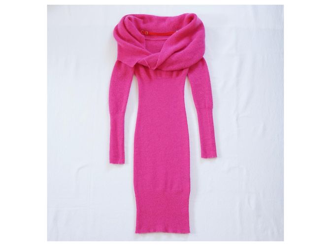 Jacquemus La Robe Ascua Strickkleid aus Wolle in Fuchsia - Ansicht 8