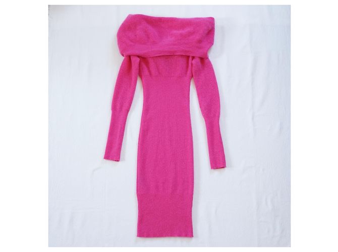 Jacquemus La Robe Ascua Strickkleid aus Wolle in Fuchsia - Ansicht 9