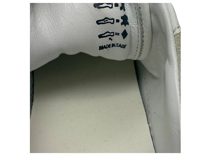 Sneakers basse Iris & Ink in pelle e suede bianco Crudo - vista 10