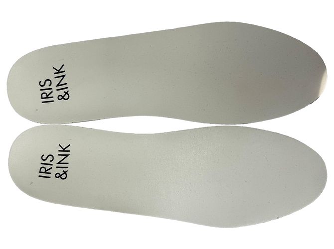 Sneakers basse Iris & Ink in pelle e suede bianco Crudo - vista 12