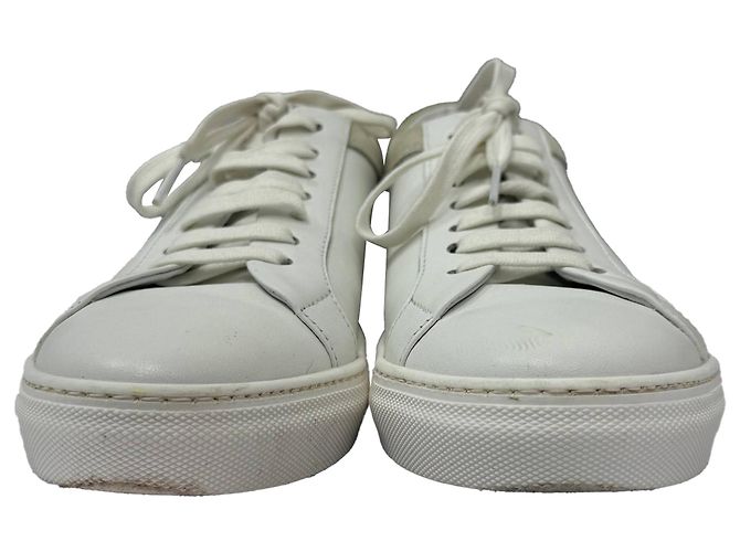 Sneakers basse Iris & Ink in pelle e suede bianco Crudo - vista 2