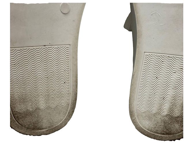 Sneakers basse Iris & Ink in pelle e suede bianco Crudo - vista 8