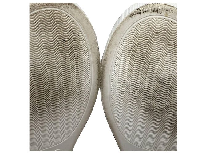 Sneakers basse Iris & Ink in pelle e suede bianco Crudo - vista 9