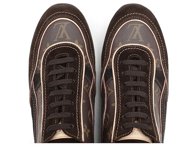 Louis Vuitton Monogram Leder Sneakers Braun - Ansicht 11
