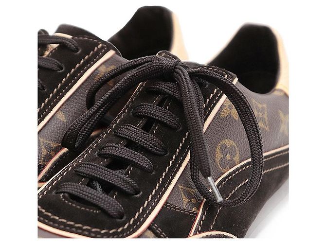 Louis Vuitton Monogram Leder Sneakers Braun - Ansicht 2
