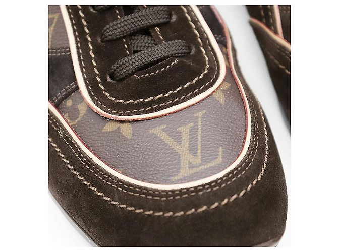 Louis Vuitton Monogram Leder Sneakers Braun - Ansicht 3