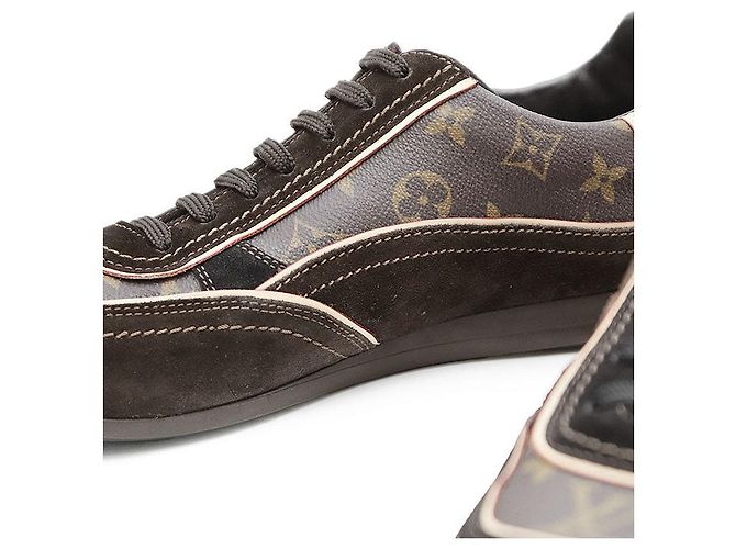 Louis Vuitton Monogram Leder Sneakers Braun - Ansicht 5