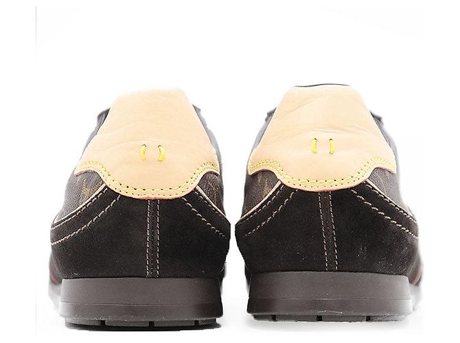 Louis Vuitton Monogram Leder Sneakers Braun - Ansicht 6