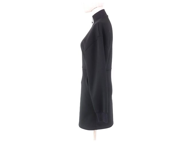 Prada Jersey-Polyester-Kleid Schwarz - Ansicht 2