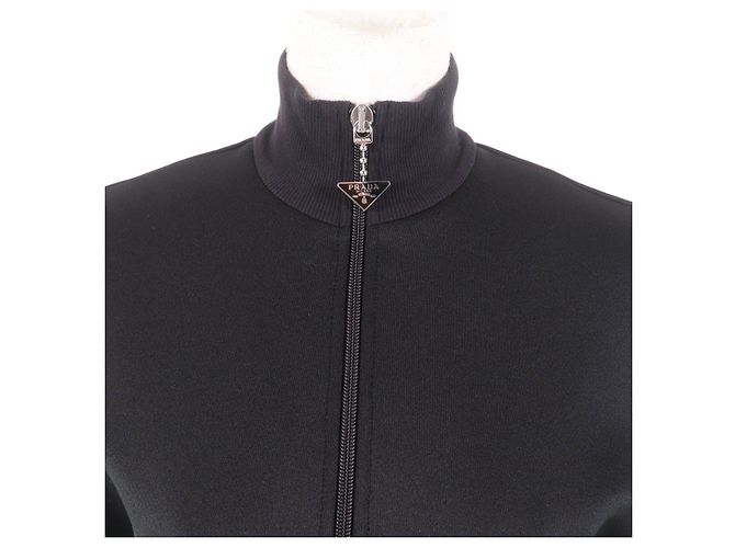 Prada Jersey-Polyester-Kleid Schwarz - Ansicht 4
