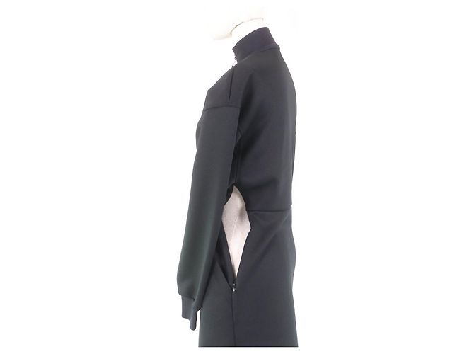 Prada Jersey-Polyester-Kleid Schwarz - Ansicht 5