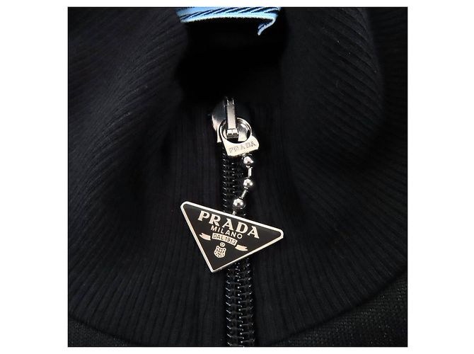 Prada Jersey-Polyester-Kleid Schwarz - Ansicht 6