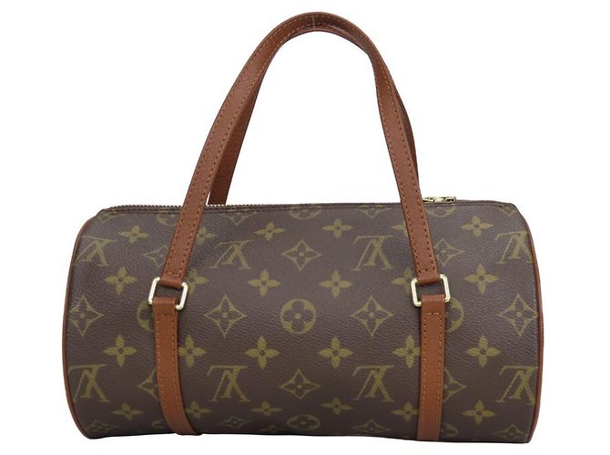 Borsa Louis Vuitton Papillon 26 Monogramma Marrone - vista 3