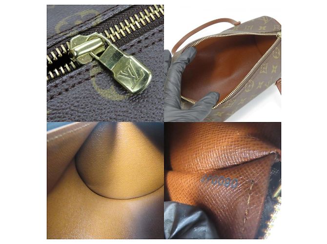 Borsa Louis Vuitton Papillon 26 Monogramma Marrone - vista 9