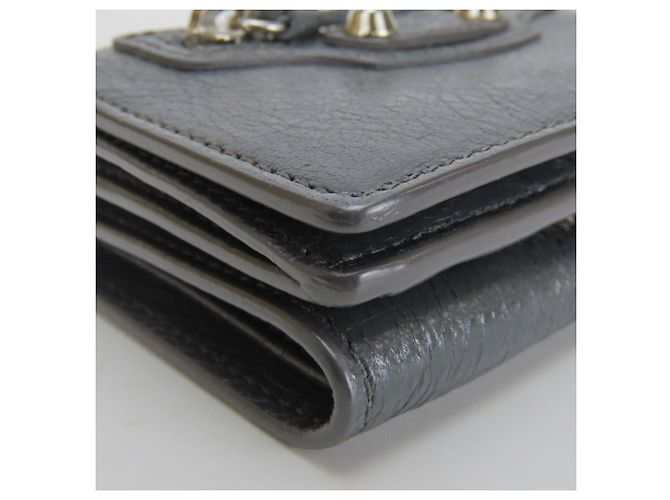 Graue Tri-Fold Geldbörse von Balenciaga Braun - Ansicht 4