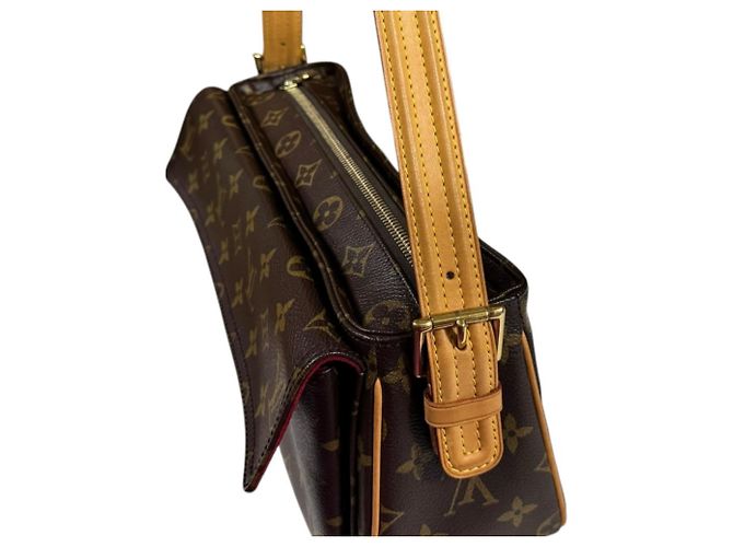Borsa a Spalla Monogram Viva Cite MM di Louis Vuitton Marrone - vista 12