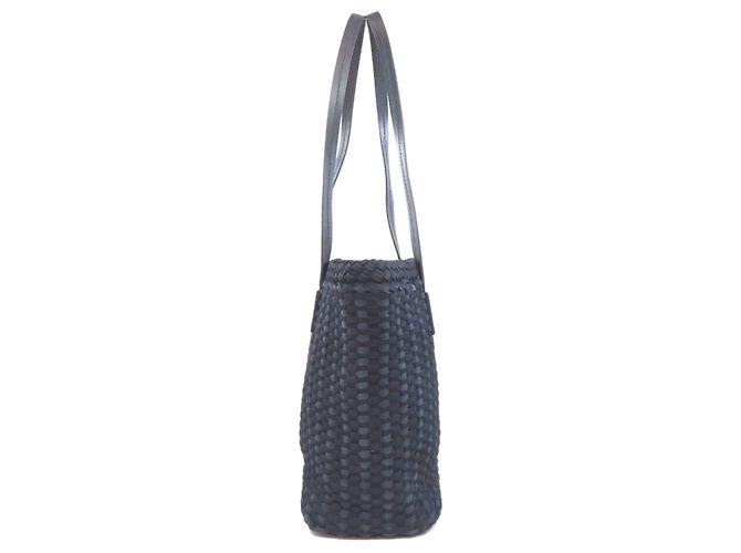 Miu Miu Canvas Tote Bag Blau - Ansicht 3