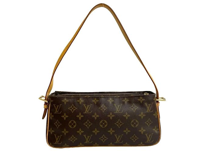 Borsa a Spalla/Tote Louis Vuitton Viva Cite MM Monogram Marrone - vista 3