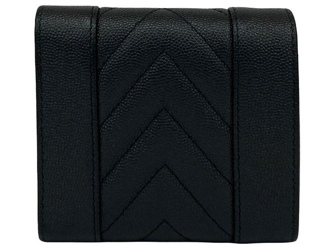 Cartera tri-fold V-stitch Mademoiselle Coco de Chanel Negro - vista 2
