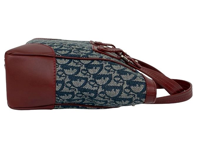 Handtasche/Shopper mit Trotter-Muster von Christian Dior Bordeaux Marineblau - Ansicht 6