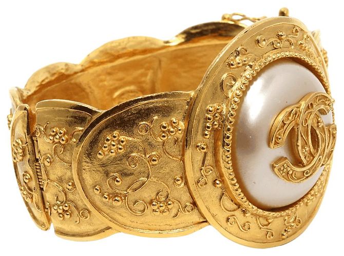 Chanel Coco Mark Armreif Gold Gold hardware - Ansicht 4