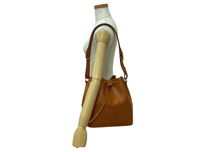 Noe Louis Vuitton Petit Noé Epi-Leder Zugbeutel Braun - Ansicht 2