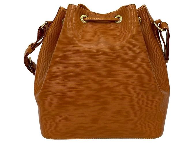 Noe Louis Vuitton Petit Noé Epi-Leder Zugbeutel Braun - Ansicht 3