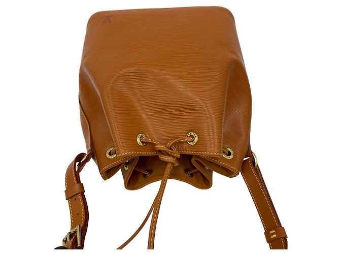 Noe Louis Vuitton Petit Noé Epi-Leder Zugbeutel Braun - Ansicht 4