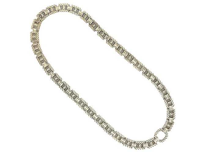 Collana Hermès Grand Sport Vintage Argento 800 - vista 5