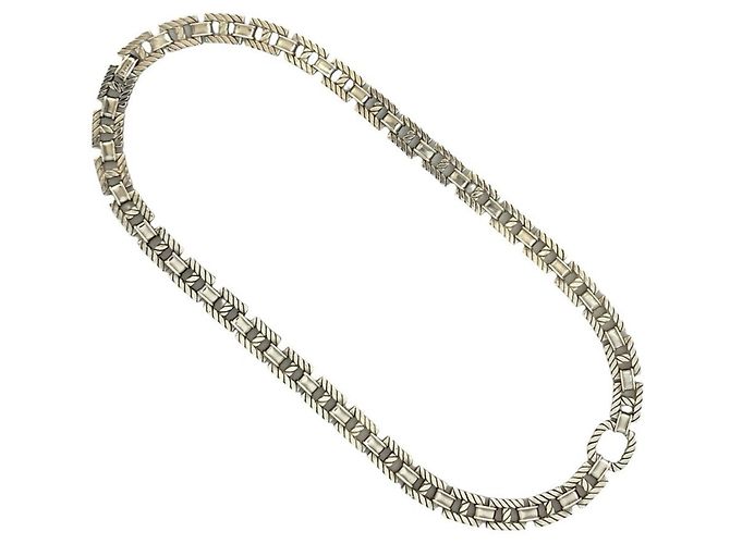 Collana Hermès Grand Sport Vintage Argento 800 - vista 6