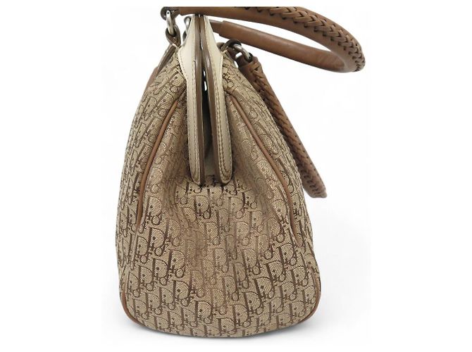 BORSA A MANO CHRISTIAN DIOR BOWLER IN CANVAS OBLIQUE CON TRACOLLA - vista 3