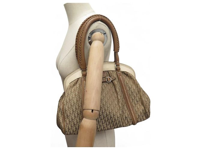 BORSA A MANO CHRISTIAN DIOR BOWLER IN CANVAS OBLIQUE CON TRACOLLA - vista 7