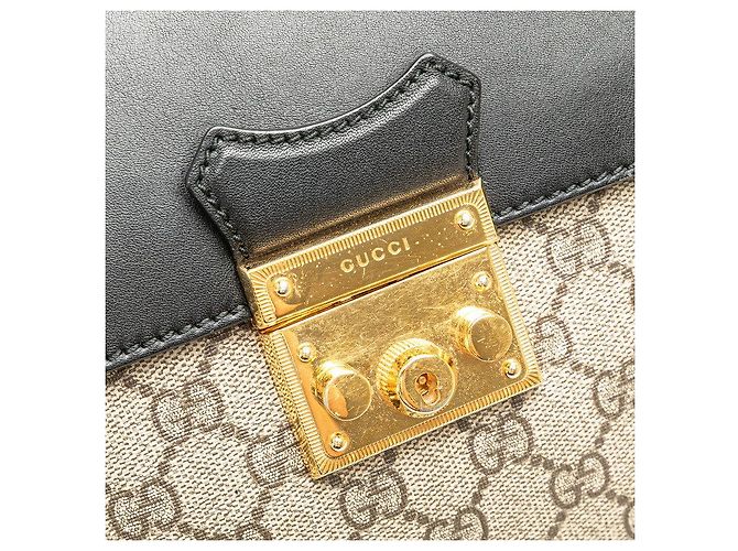 Gucci Padlock GG Supreme Leather Backpack Brown - view 4