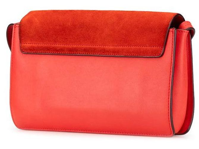 Chloé Borsa a Spalla in Pelle Scamosciata Chloe Rosso - vista 2