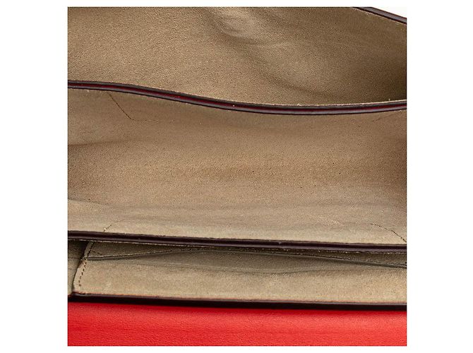 Chloé Borsa a Spalla in Pelle Scamosciata Chloe Rosso - vista 9