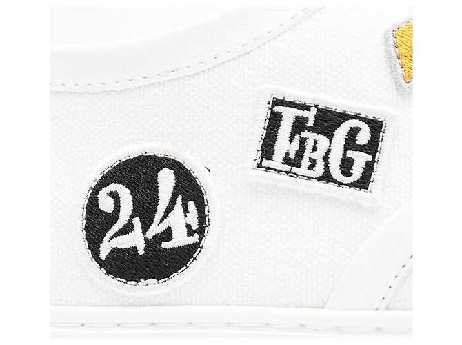 Inosans Canvas-Leder-Sneaker von Hermès Weiß - Ansicht 14